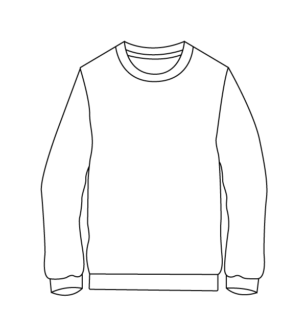 Polerón cuello redondo